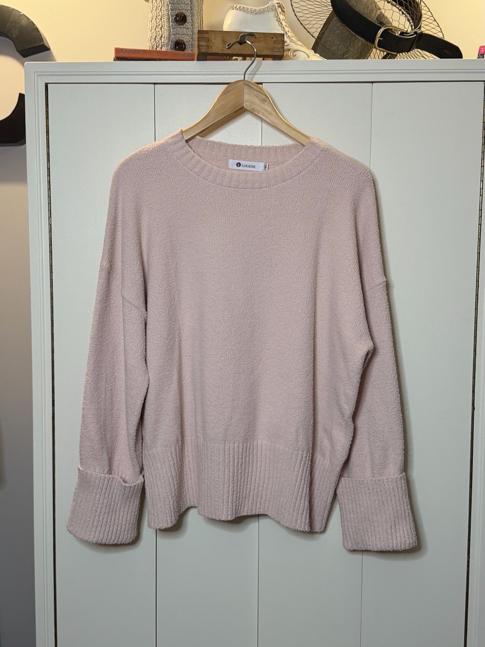Blush Pink Crewneck Sweater